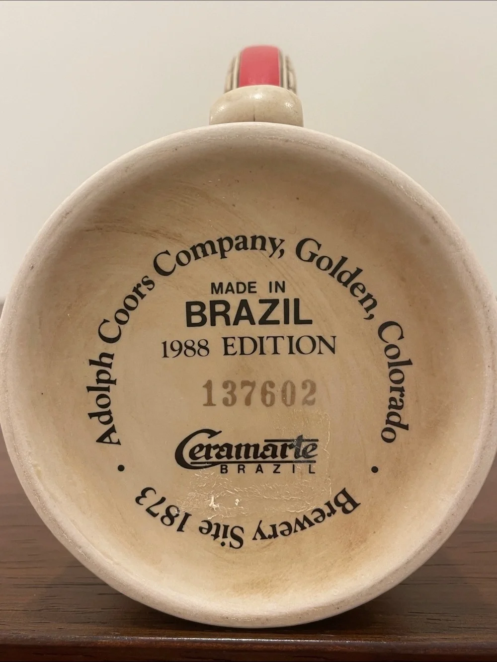 Vintage Coors Beer Stein Holiday Edition 1988
